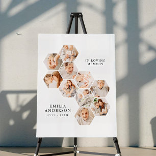 In Loving Memory Memorial Modern 10 Photos Foam Board