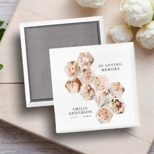 In Loving Memory Memorial Modern 10 Photos Magnet