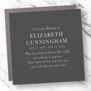 In Loving Memory Memorial Modern Simple Car Magnet