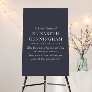 In Loving Memory Memorial Modern Simple Foam Board