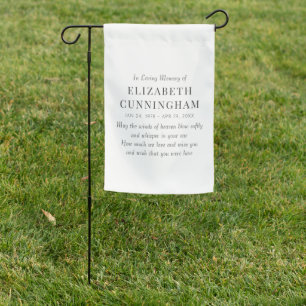 In Loving Memory Memorial Modern Simple Garden Flag