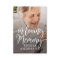 In Loving Memory Memorial Modern Simple Photo Card