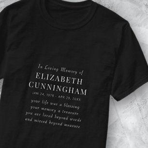 In Loving Memory Memorial Modern Simple Quote T-Shirt