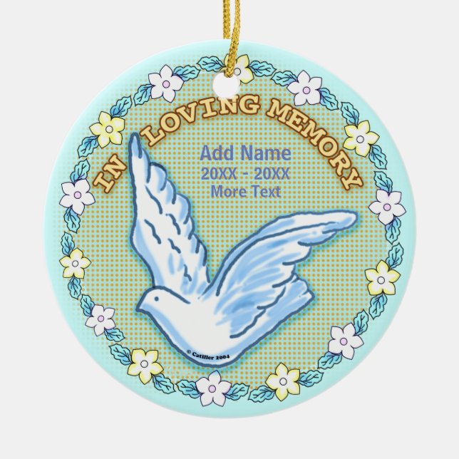In Loving Memory Memorial ornament (Front)