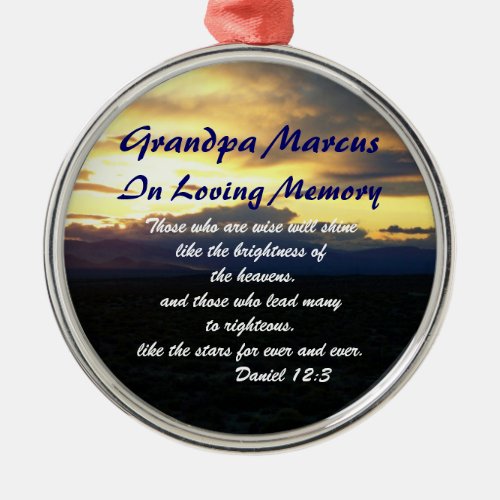 In Loving Memory Memorial Ornament