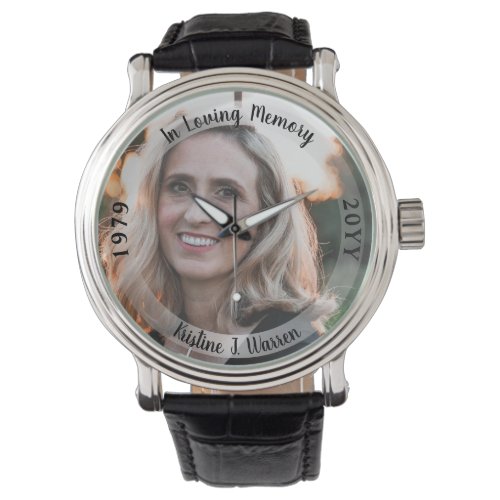 In Loving Memory Memorial Photo Birth Death  Watch