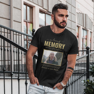 In Loving Memory Memorial Picture T-Shirt