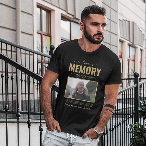 In Loving Memory Memorial Picture T_Shirt