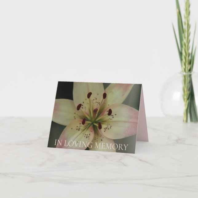 In Loving Memory Memorial Service Invitation (Front)