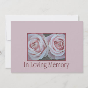 In Loving Memory Memorial Service Invitation