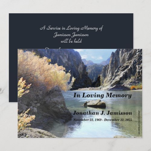 In Loving Memory Service Invitation