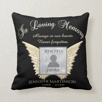 In Loving Memory Memorial Throw Pillow