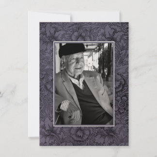 In Loving Memory Memoriam Death Notice Photo Invitation