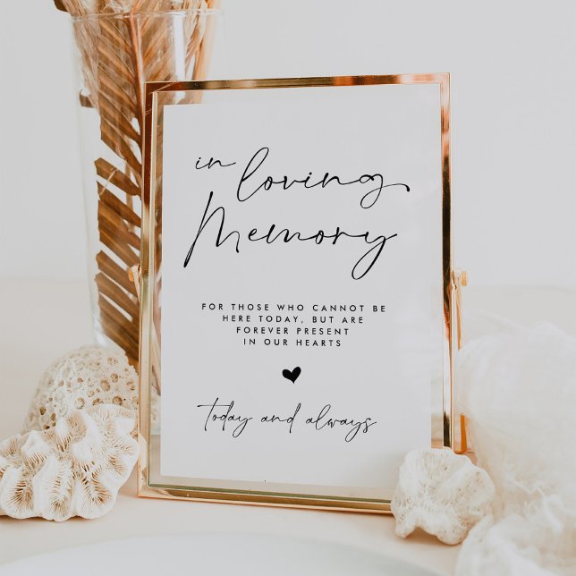 In Loving Memory | Minimalist Wedding Sign (Creator Uploaded)