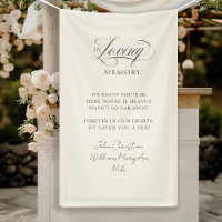 "In Loving Memory" Modern, Calligraphy, Wedding