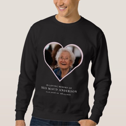 in loving memory  modern cute heart photo T_Shirt Sweatshirt