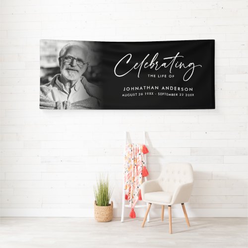 In Loving Memory Modern MemorialFuneral Photo Banner