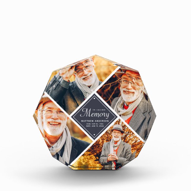 In Loving Memory Modern Multi Photo Template Block