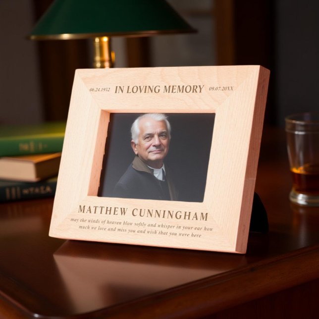 In Loving Memory Modern Simple Minimalist Engraved Frames (Creator Uploaded)