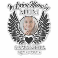  in Memory Personalized Decal. Loss of Loved One Car Sticker  Watercolor Memorial. in Memory of Custom Portraits. Memory Sticker. Custom  Photo Memorial. Custom (Name - Date) Custom Memory Stickers, M