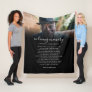 In Loving Memory Name, Custom Quote & Photo Fleece Blanket