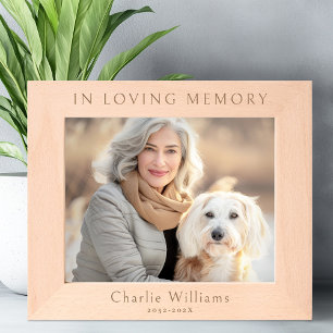 In loving memory name dates engraved frames