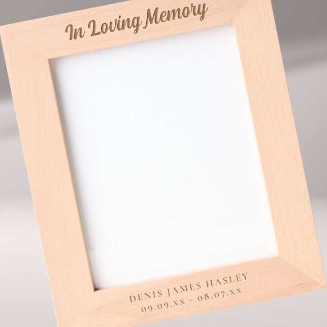 In Loving Memory Name Dates Engraved Frames (Creator Uploaded)