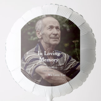 In Loving memory name year funeral memorial keepsa Balloon