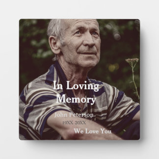 In Loving memory name year funeral memorial keepsa Plaque