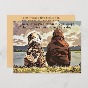 In Loving Memory of a Dog Greeting Card