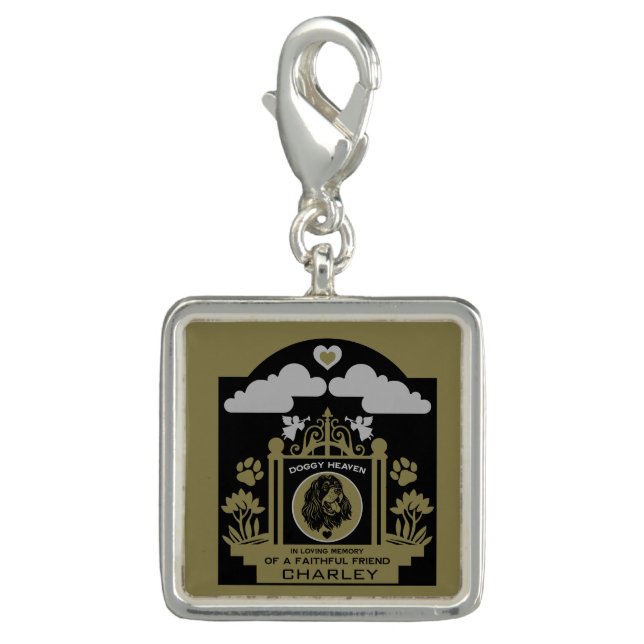 In loving Memory Of A English Cocker Spaniel Charm (Front)
