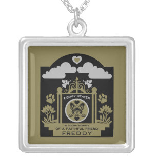 In loving Memory Of A French Bulldog Silver Plated Necklace