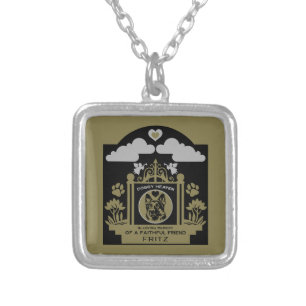 In loving Memory Of A German Shepherd Silver Plated Necklace