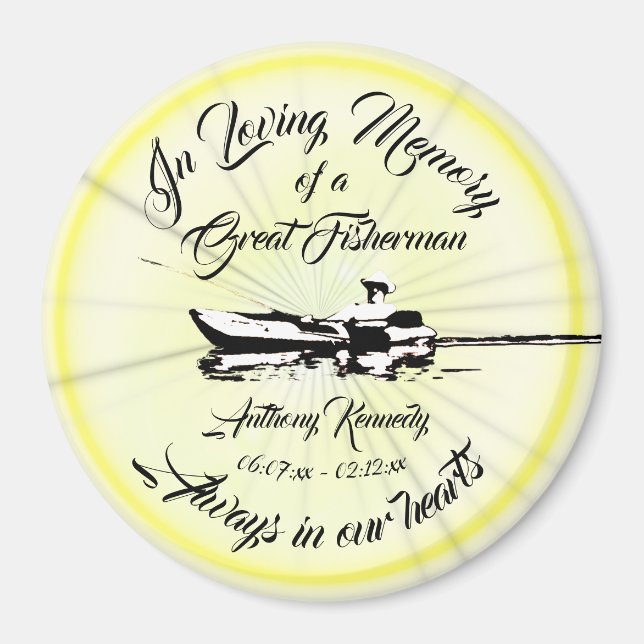  In Loving Memory of a Great Fisherman Magnet (Front)