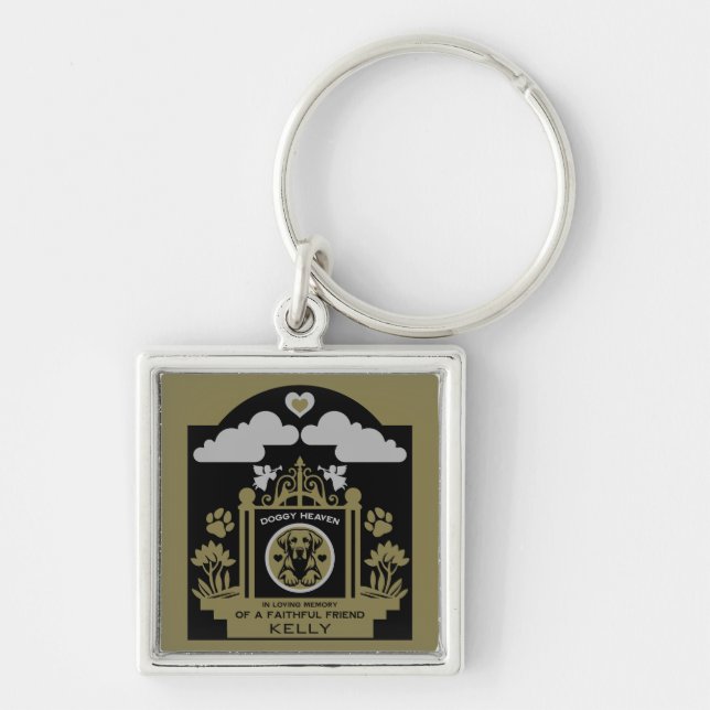 In loving Memory Of A Labrador Retriever Keychain (Front)