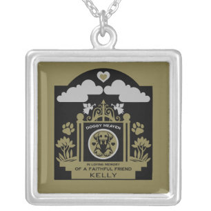 In loving Memory Of A Labrador Retriever Silver Plated Necklace