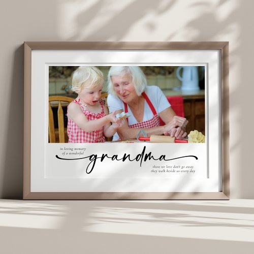 In Loving Memory of a Wonderful Grandma Tribute Poster