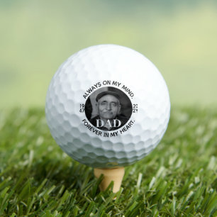 In Loving Memory of Dad Memorial Keepsake Golf Balls