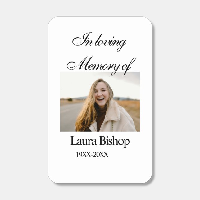 In loving memory of funeral keepsake add name year matchboxes (Front)