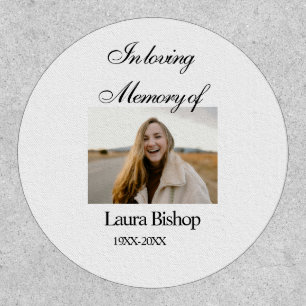 In loving memory of funeral keepsake add name year patch