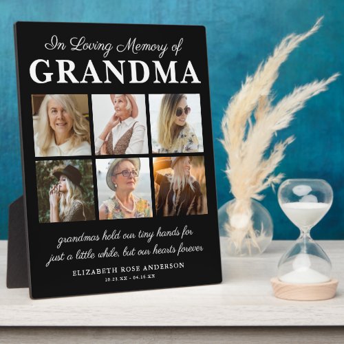 In Loving Memory of Grandma Picture Plaque