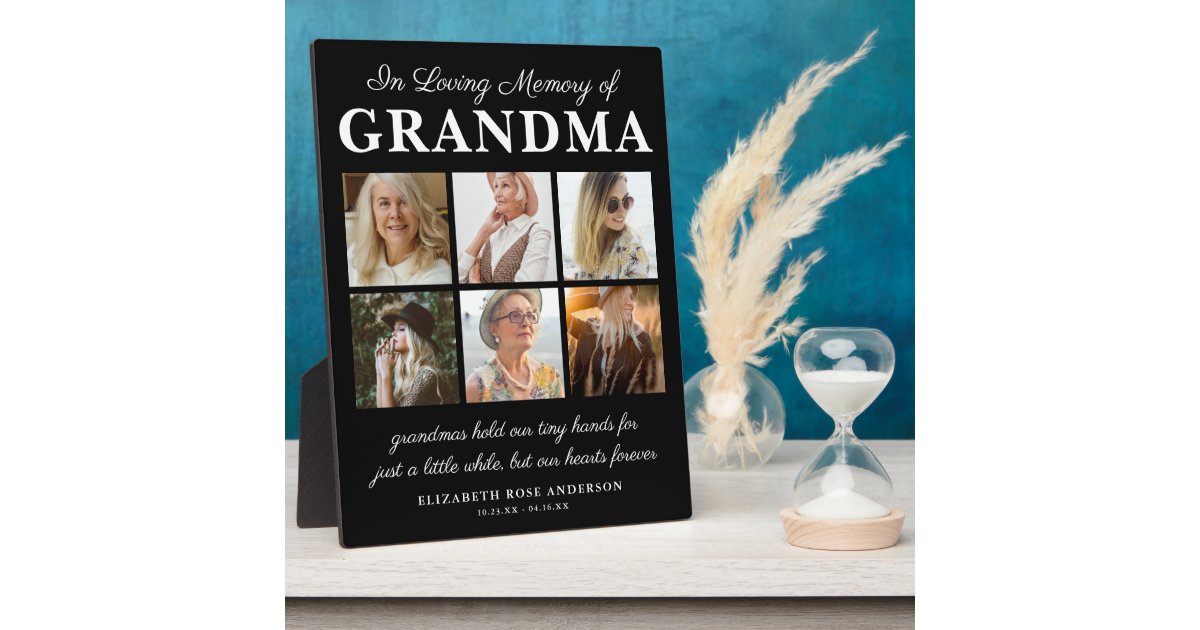 In Loving Memory of Grandma Picture Plaque | Zazzle