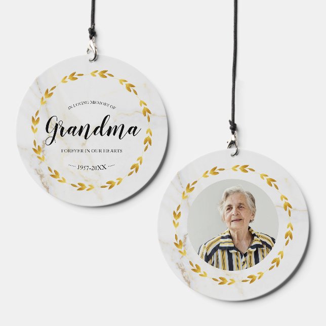 In Loving Memory of Grandma  Wind Chime (Front & Back)