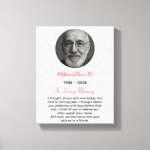 In Loving Memory of Grandpa Canvas Print