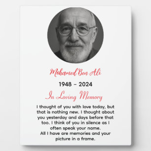 In Loving Memory of Grandpa Plaque