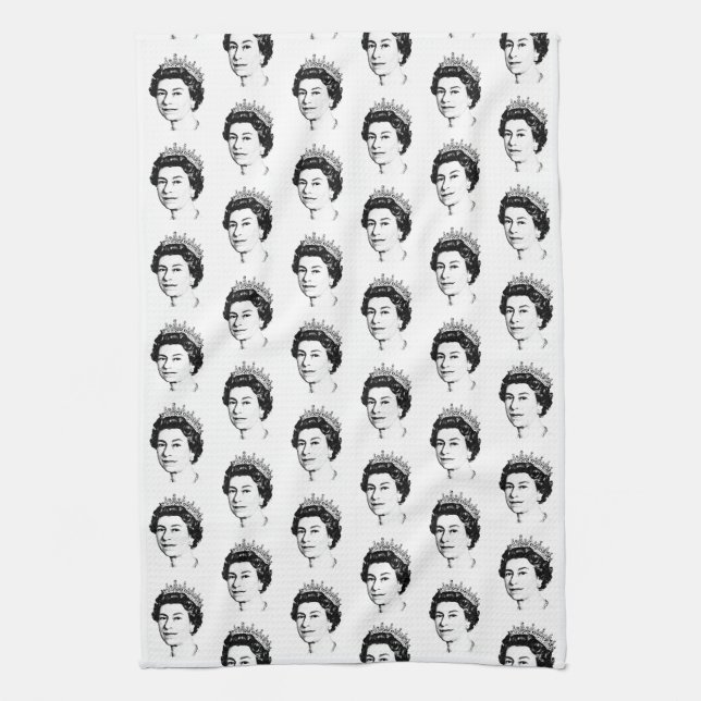 In Loving Memory of HM Queen Elizabeth II Kitchen Towel (Vertical)