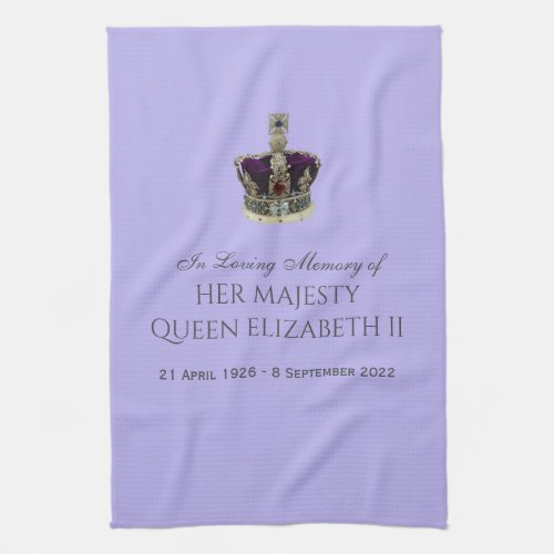 In Loving Memory of HM Queen Elizabeth II Tea Towe Kitchen Towel