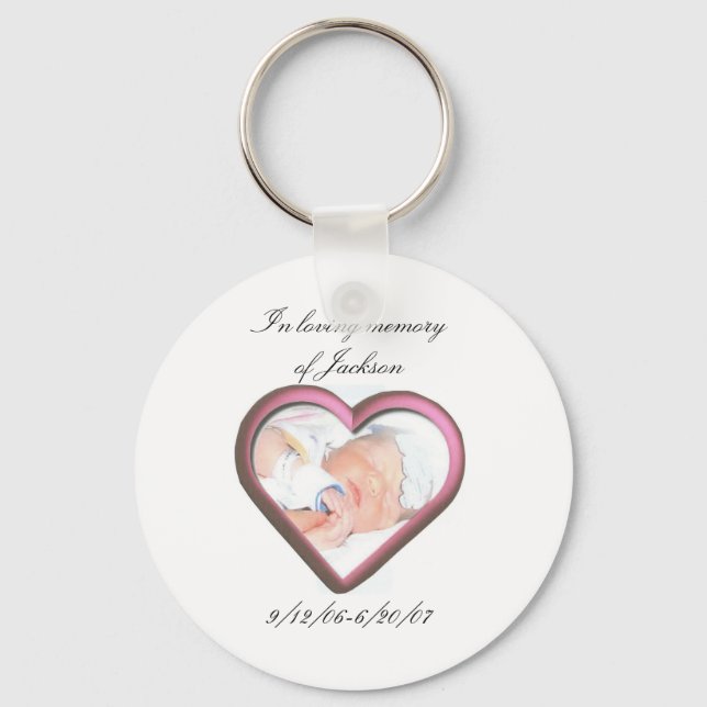 In loving memory of Jackson Keychain (Front)