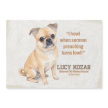 In Loving Memory of Lucy Kozar Magnetized Card