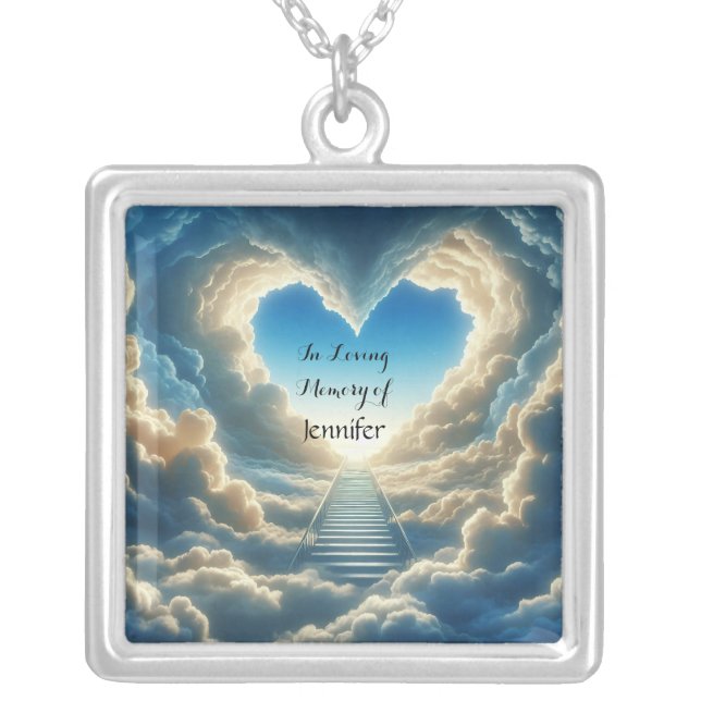 In Loving Memory of Memorial Heart Necklace (Front)